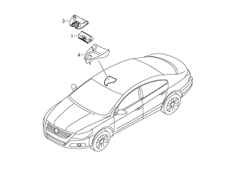 Control unit for lane guard system with camera