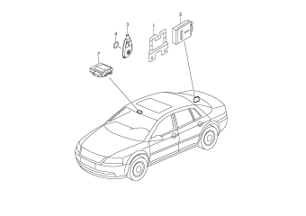 Electrical parts for auxiliary, heater with remote control