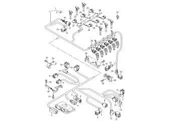 Wiring set for engine 3.2/3.6 ltr. BWS, BLV, CNNA