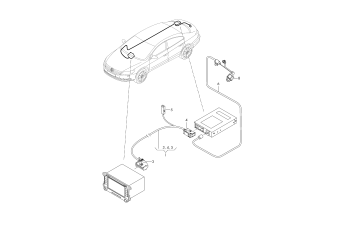Adapter cable loom for vehicles with reversing camera system