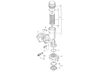 Oil filter, oil filter bracket 2.0 ltr. diesel eng.+, CBAA, CBAB, CBAC, CBBB