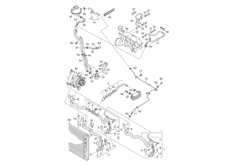 Coolant cooling system 1.8/2.0ltr. 4-cylinder+, petrol eng.+, BZB, CCTA, CAWB, CGYA, CBFA