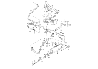 Coolant cooling system 3.6ltr. 6-cylinder+, petrol eng.+, BWS, BLV, CNNA
