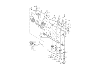 High pressure pump, fuel rail, injector unit, 2.0 ltr. diesel eng.+, CBAA, CBAB, CBBB, CBAC