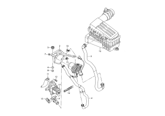 Secondary air pump 2.0 ltr. 4-cylinder+, CBFA