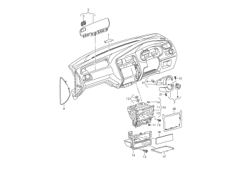 Dashboard fittings upper