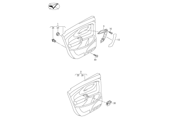 Door panel rear