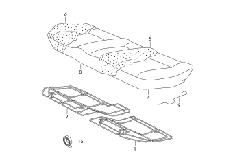 Seat, divided rear