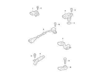 Pressure sensor, knock sensor, impulse sender