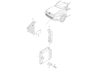 Control unit for petrol engine, fasteners CLSA