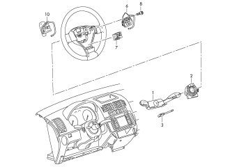 Steering col. combi switch, multifunction buttons for steering wheel