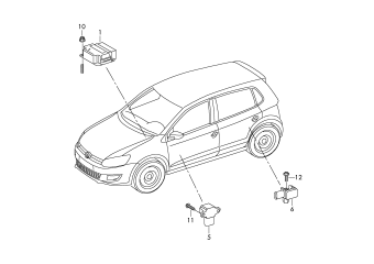 Electrical parts for airbag