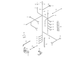 Wiring set for engine CLSA