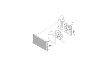 Fan ring, air guide 1.2 ltr. 4-cylinder+, petrol engine+, CBZB