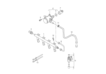 Fuel rail 1.2 ltr. petrol engine