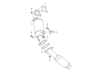 Catalytic converter 1.2 ltr. petrol engine+, CBZB