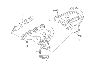 Exhaust manifolds 1.6ltr. 4-cylinder, petrol engine+, CLSA