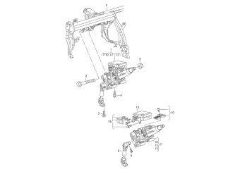 Steering column rhd PR-1N3