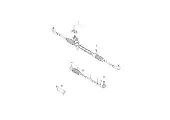 Steering gear, track rod rhd PR-1N3