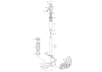 Suspension, shock absorbers rear