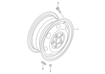 Steel rim, for spare wheel only PR-1G1