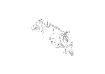 Brake pipe front