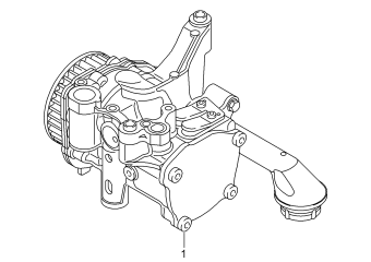 Oil pump with integrated, vacuum pump 2.0 ltr. diesel eng.+, CUVE, CUVC, CUWA
