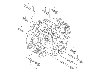 Mounting parts for engine and, transmission, 6-speed manual transmission 1.4ltr. LXM
