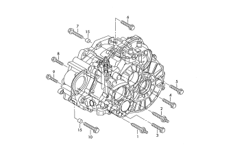 Mounting parts for engine and, transmission, 6-speed manual transmission, for four-wheel drive 1.4ltr. LMX, MXB