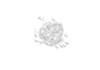 Mounting parts for engine and, transmission, for 6-speed automatic gearbox JVZ, MKD, MYY, MYZ, QNR, QNS, QNT, QNU