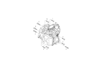 Mounting parts for engine and, transmission, for 6-speed dual clutch, gearbox petrol eng.+, CTHA, CTHD