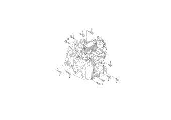 Mounting parts for engine and, transmission, for 6-speed dual clutch, gearbox petrol eng.+, CZDA
