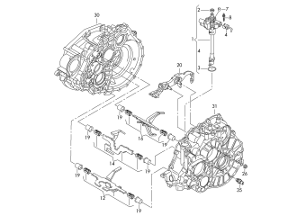 Shift rod, for 6 speed manual gearbox LMW