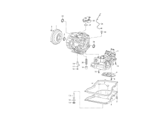 Converter, oil sump, valve body, for 6-speed automatic gearbox JVZ, MKD, MYY, MYZ, QNR, QNS, QNT, QNU