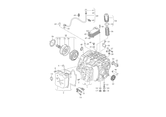 Mechatronic with software, coupling, for 7-speed dual clutch, gearbox diesel eng.+, CFFA, CFFB, CFGC