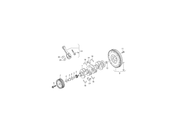 Crankshaft, conrod, bearings 1.4ltr. petr. engine