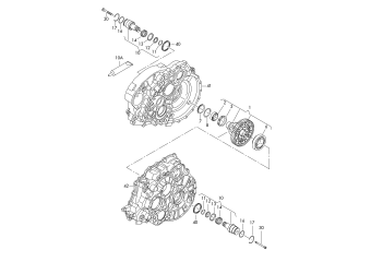 Differential, stub shaft, for 6 speed manual gearbox LMW