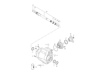 Final drive gearbox, for 7-speed dual clutch, gearbox MYB, MYG, NEZ, NYD, NYE, NZS, NZT, QYQ, RBU, RBV
