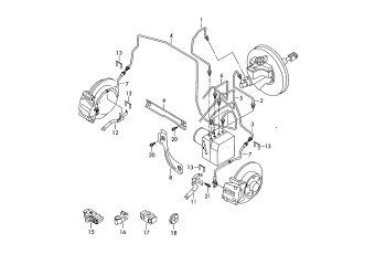Brake pipe, brake hose front
