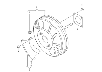 Brake servo lhd