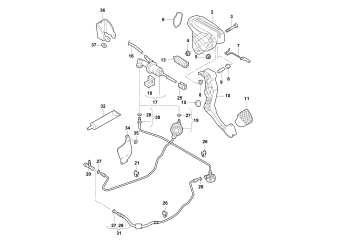 Clutch pedal mechanism