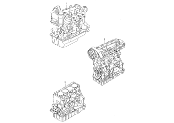 Base engine 2.0 ltr. petrol eng.+, CAWA, CAWB, CCTA, CCZB, CCZC, CCZD