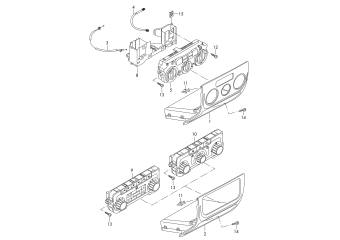 Fresh air and heater controls