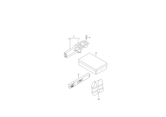 Bracket for warning triangle and first aid kit, first aid bag, warning triangle