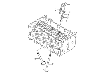 Inlet/outlet valve 1.4ltr. petrol eng.+, CZDA