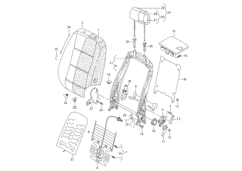 Backrest right front