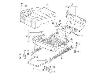 Seat rear, single seater