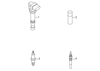 Ignition coil, spark plug, glow plug CAXA, CAVA, CAVD, CAWA, CAWB, CCTA, CCZD, CCZB, CCZC, CFFA, CFFB, CFFD, CFGB, CLJA, CTHA, CTHD, CFGC