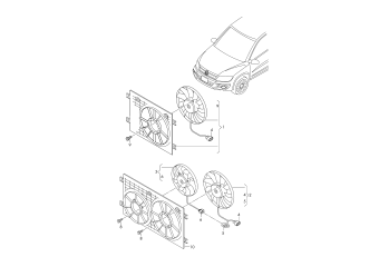 Radiator fan 2.0 ltr. diesel eng.