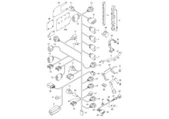 Wiring set for engine CAVA, CAVD, CAXA, CTHA, CTHD